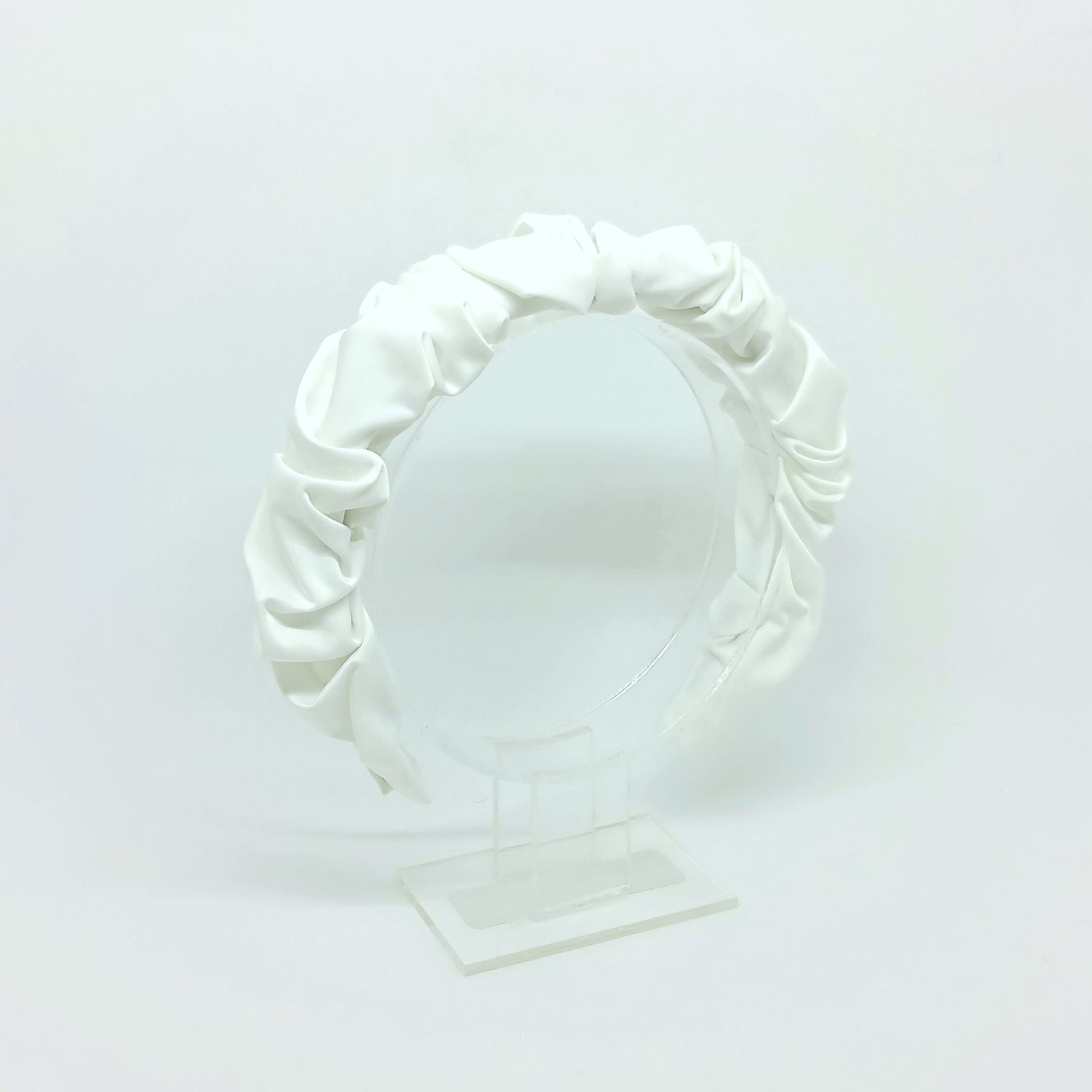 Scrunchie diadeem  - wit