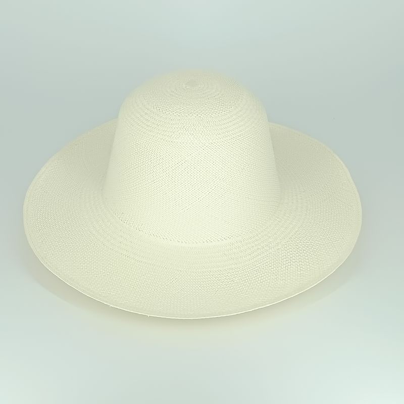 Panama Capeline - Brisa 2/3 - broken white - diam: 39cm Panama Capeline - Brisa 2/3 - broken white - diam: 39cm