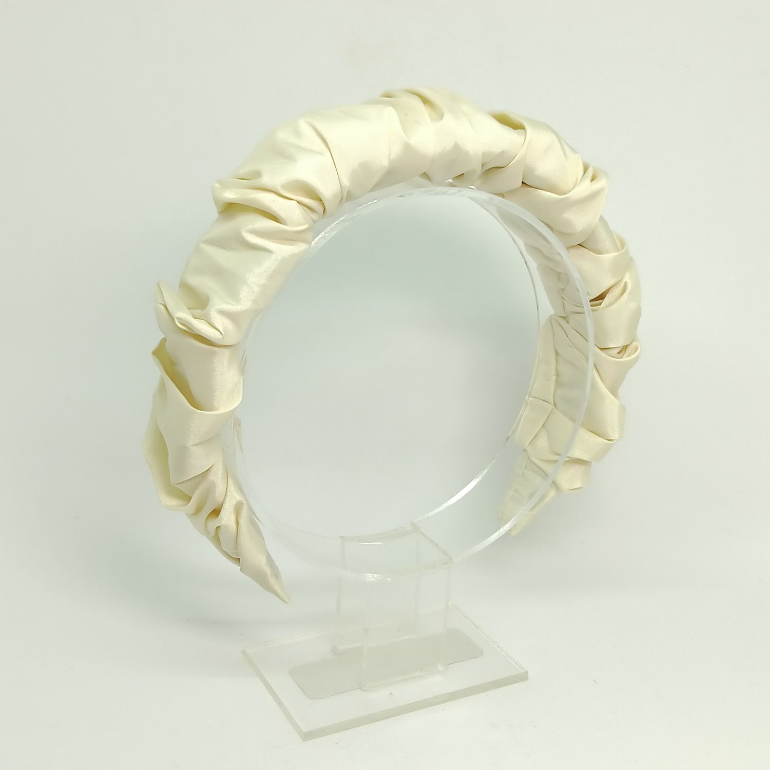 Scrunchie diadeem - ecru