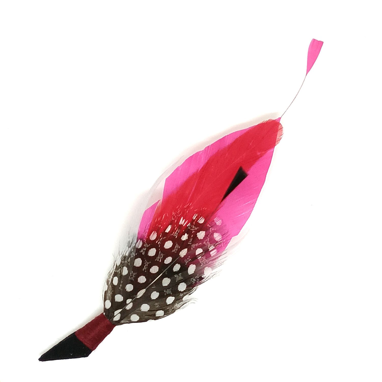 Veren broche/boutonniere - rood-zwart-wit