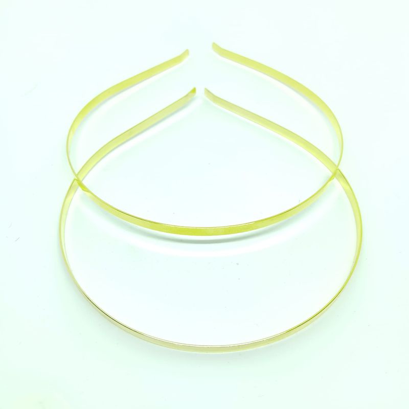 2 alicebands - metal - 5mm - 38cm - gold color
