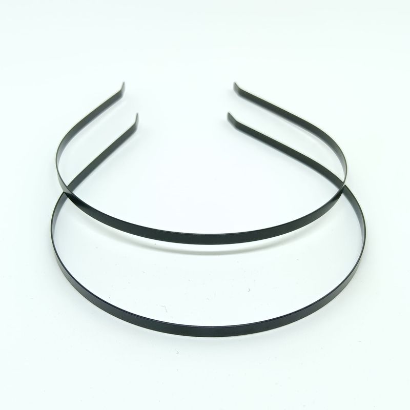 2 alicebands - metal - 5mm - 38cm - black