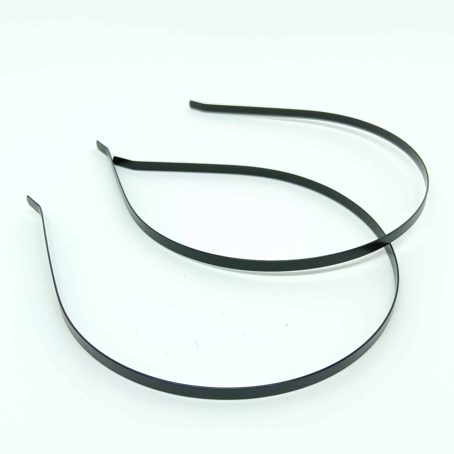 2 alicebands - metal - 5mm - 38cm - black