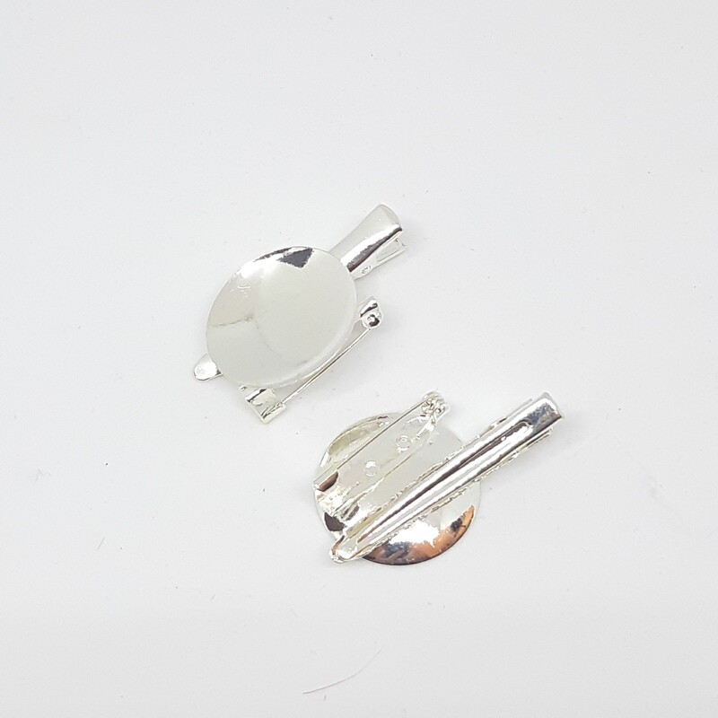 Broche support (2,5cm) met klem (4cm)