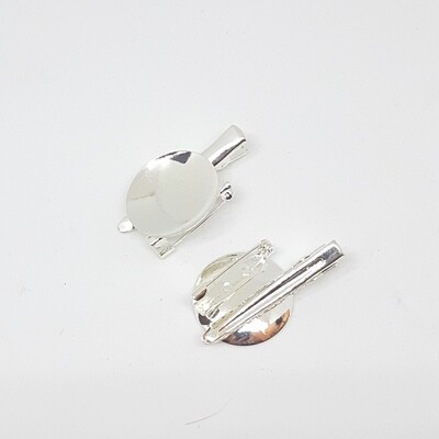 Broche support (2,5cm) met klem (4cm)
