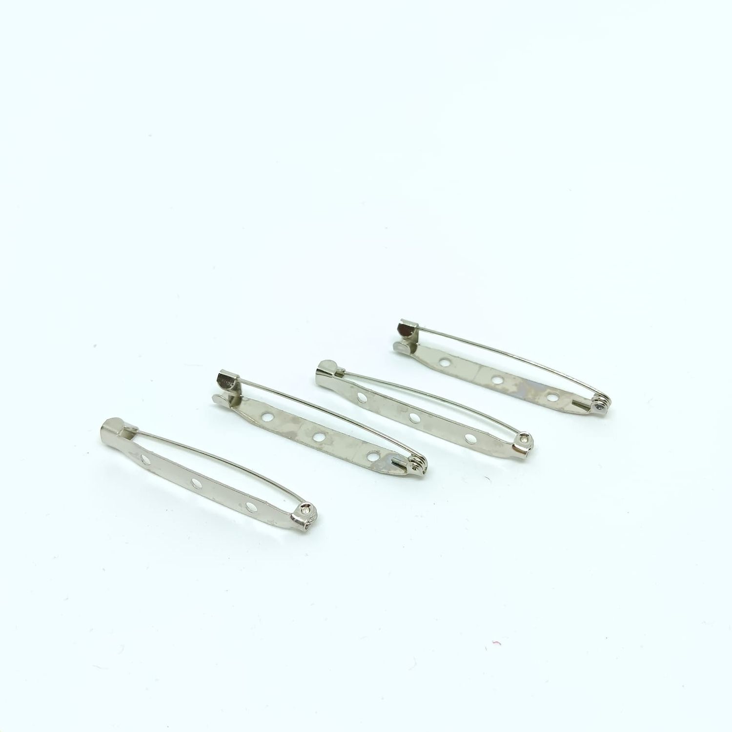 Broche speld (rhodium) 4,5cm