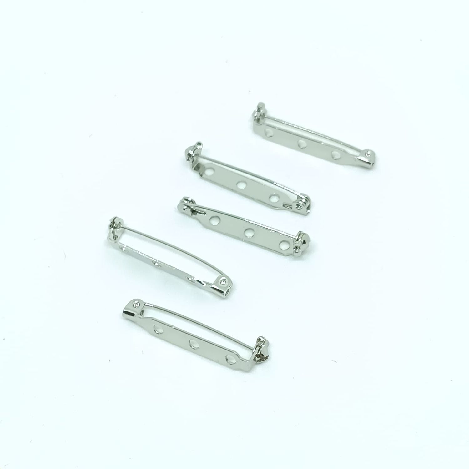 Broche speld met veiligheidsslot 3,4cm - 3 gaatjes