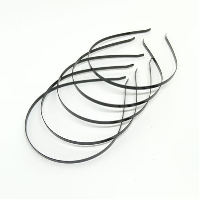 5 diademen - metaal - 5mm - 38cm - zwart