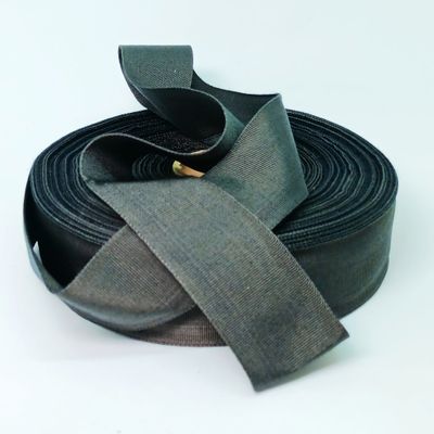 Vintage grossgrain - ribslint donker grijs Vintage grossgrain - ribslint donker grijs