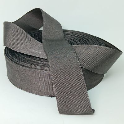 Vintage grossgrain - ribslint antraciet grijs Vintage hoedenlint 40 mm polyester antraciet grijs