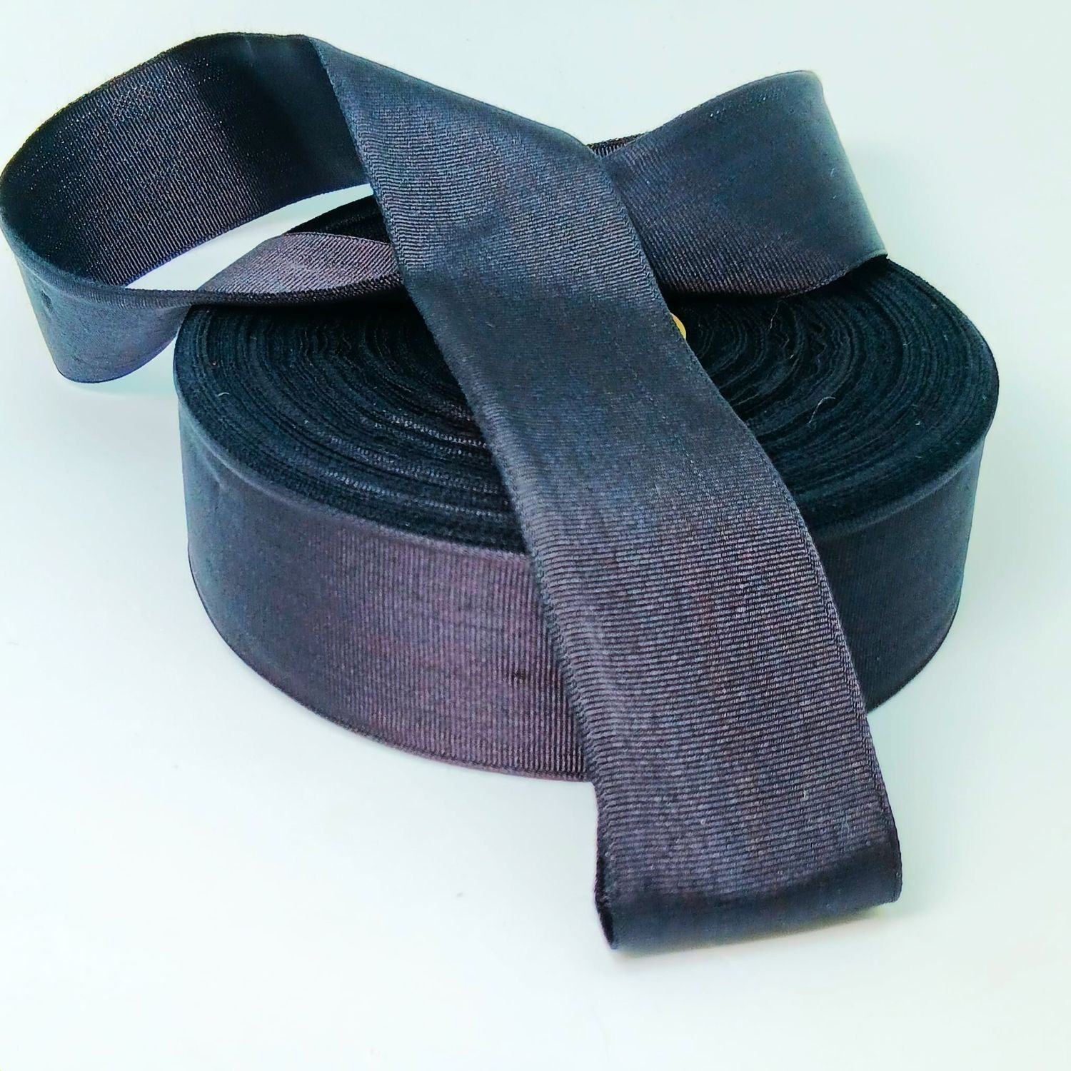 Vintage grossgrain - ribslint donker blauw