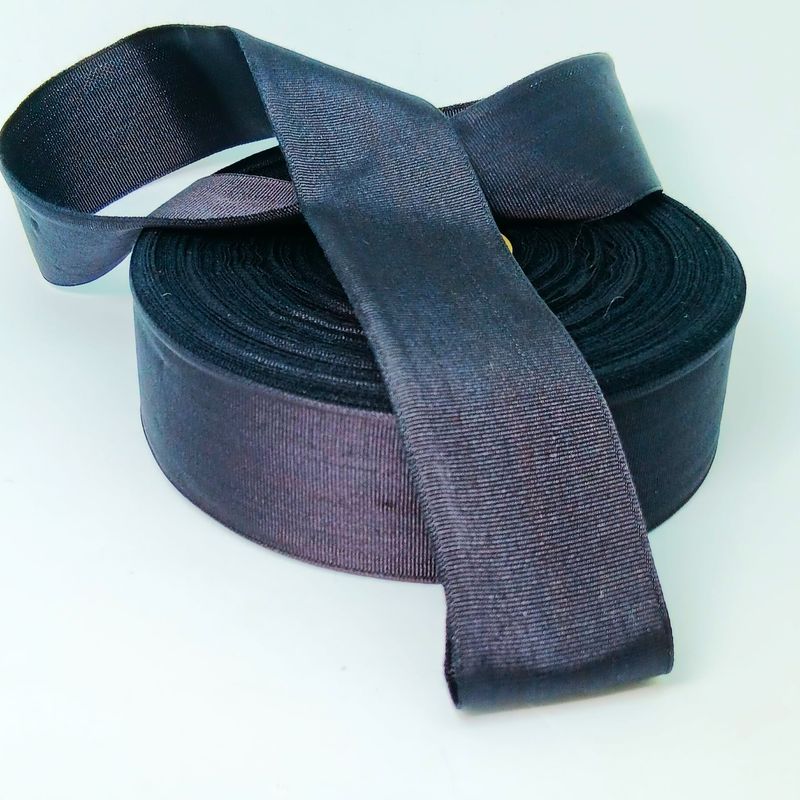 Vintage grossgrain - ribslint donker blauw