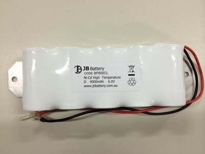 5 x D4000mAh 6.0V Ni-Cd HT S/S Spade C6 +Plate B2 5 x D4000mAh 6.0V Ni-Cd HT S/S Spade C6 +Plate B2