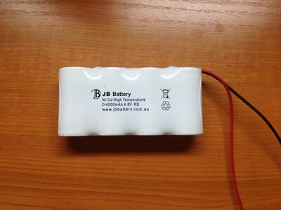 4 x D4000mAh 4.8V Ni-Cd HT SBS Lead 300mm 4 x D4000mAh 4.8V Ni-Cd HT SBS Lead 300mm