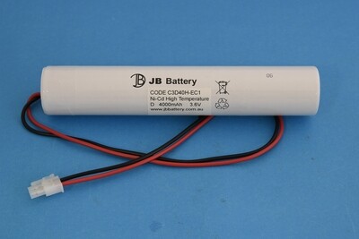 3 x D4000mAh 3.6V Ni-Cd HT Stick Plug C1 3 x D4000mAh 3.6V Ni-Cd HT Stick Plug C1
