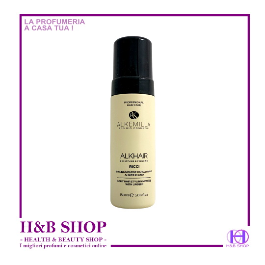 Alkemilla Alkhair Styling Mousse Capelli Ricci Semi di Lino 150 ml.