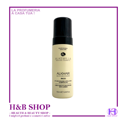 Alkemilla Alkhair Styling Mousse Capelli Ricci Semi di Lino 150 ml.