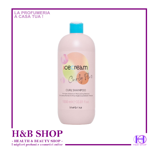 Inebrya IceCream Curly Plus Shampoo 1000 ml.