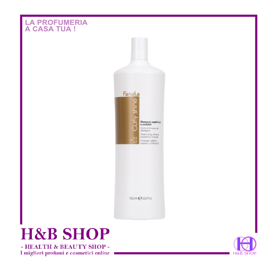 Fanola Curly Shine Shampoo Capelli Ricci ed Ondulati 1000 ml.