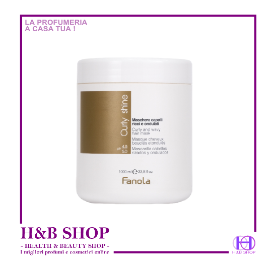 Fanola Curly Shine Maschera Capelli Ricci ed Ondulati 1000 ml.