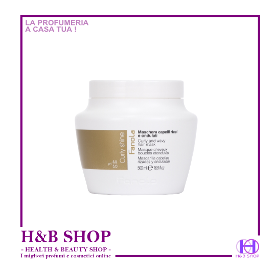 Fanola Curly Shine Maschera Capelli Ricci ed Ondulati 500 ml.
