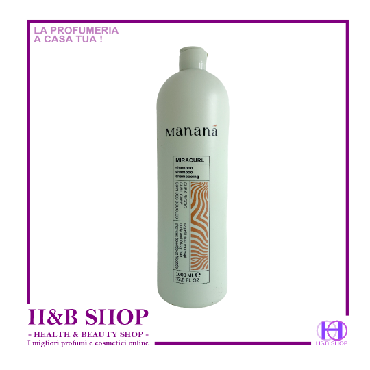 Mananã Miracurl Shampoo Capelli Ricci e Crespi 1000 ml.