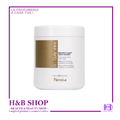 Fanola Curly Shine Maschera Capelli Ricci ed Ondulati 1000 ml.