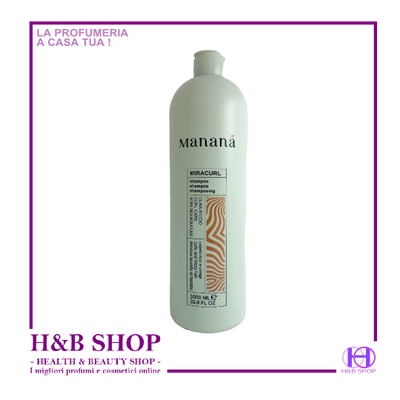 Mananã Miracurl Shampoo Capelli Ricci e Crespi 1000 ml.