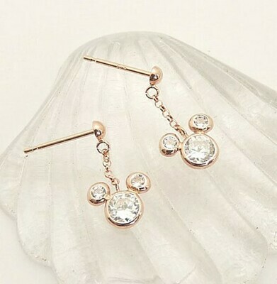 Disney Cubic Rose Gold Earring