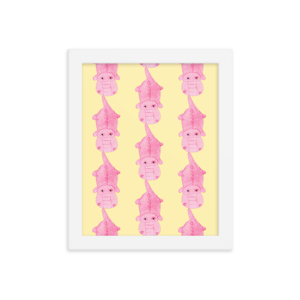 Hippo Hippo Framed photo paper poster
