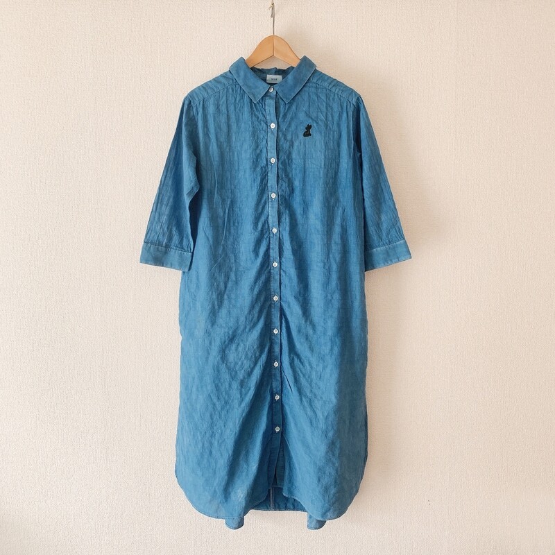 NINE ロングシャツワンピース