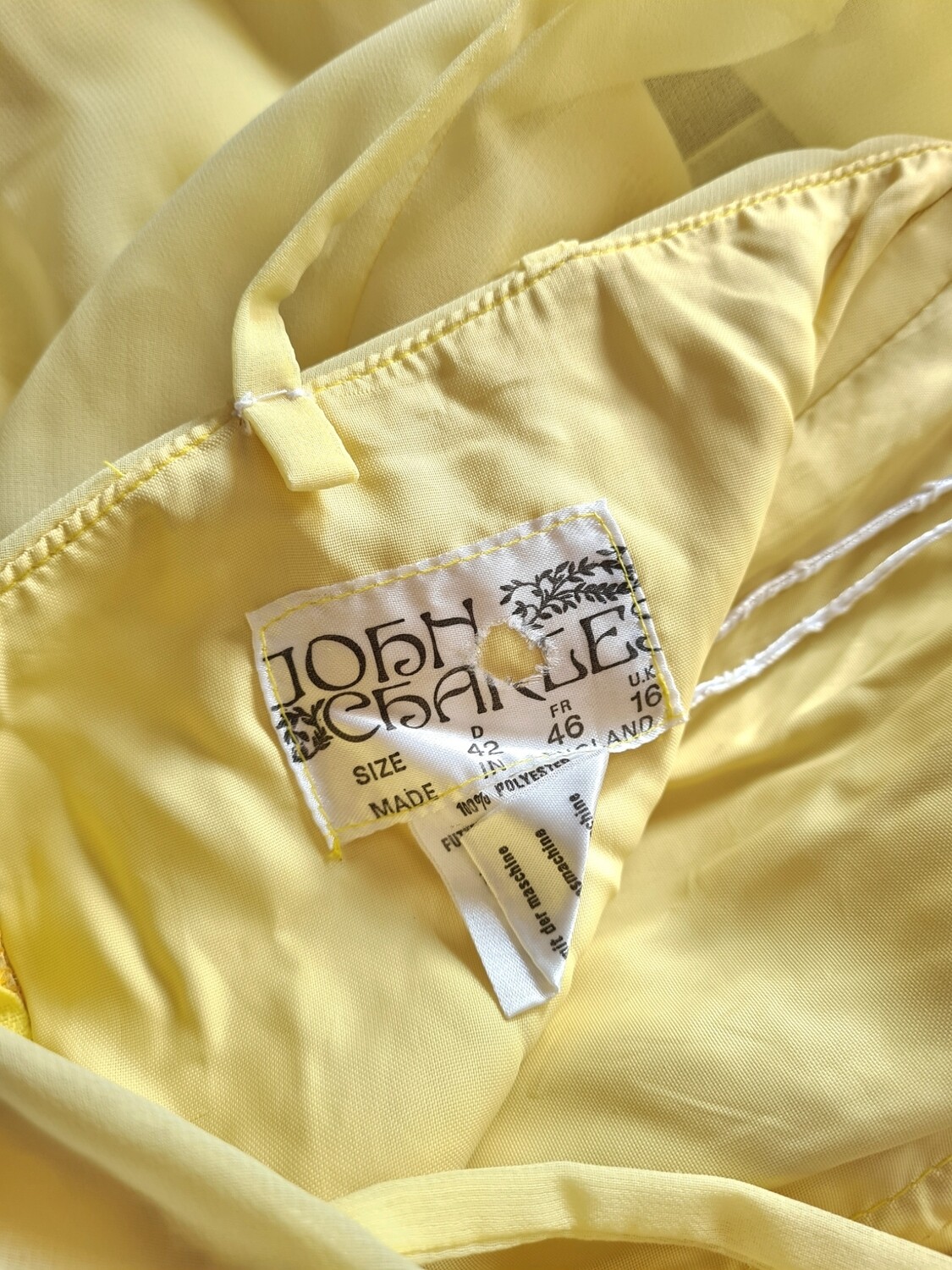High end vintage designer dress by JOHN CHARLES