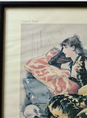 Vintage Sarah Bernhardt Vanity Fair Lithograph
