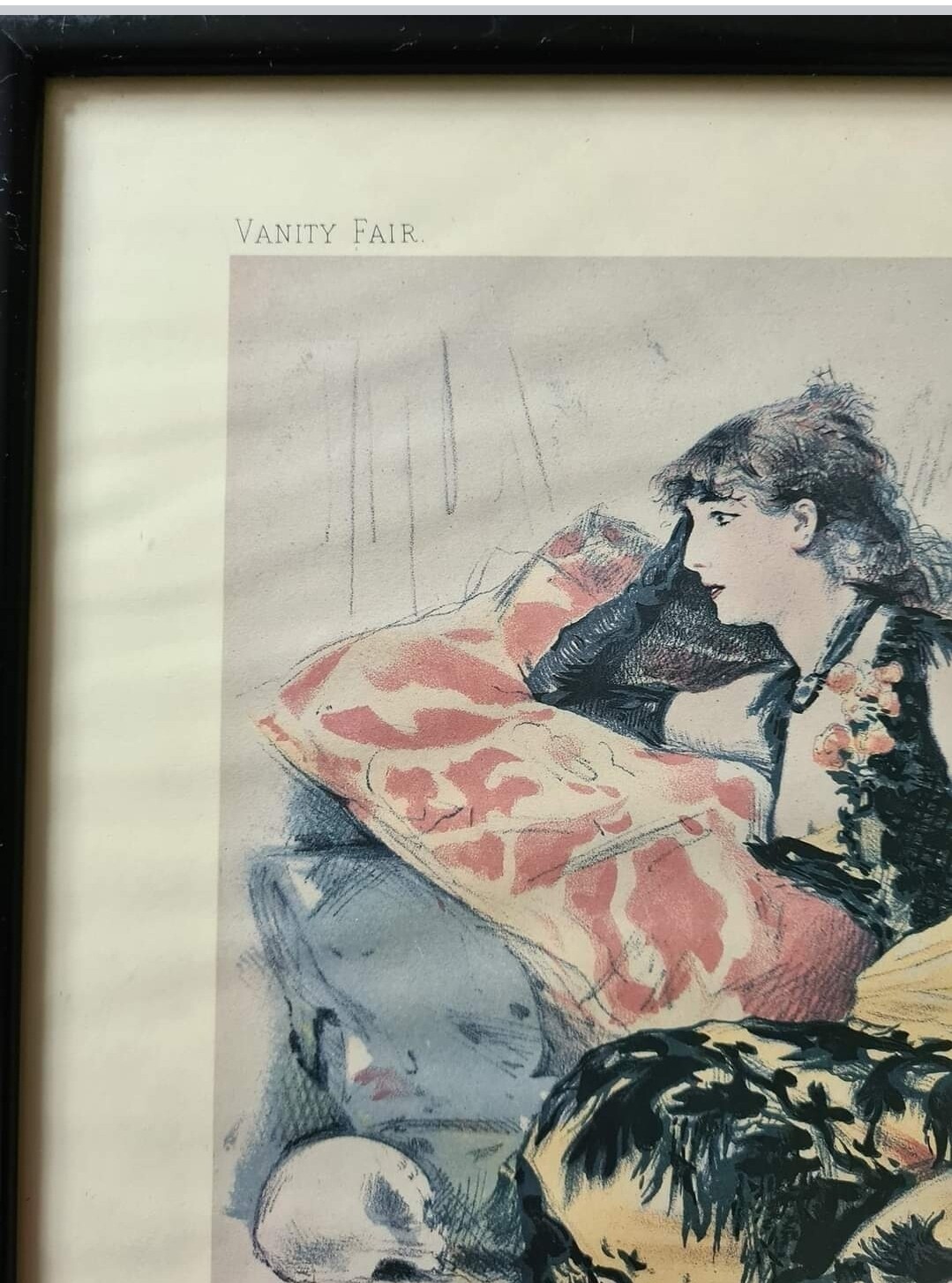 Vintage Sarah Bernhardt Vanity Fair Lithograph