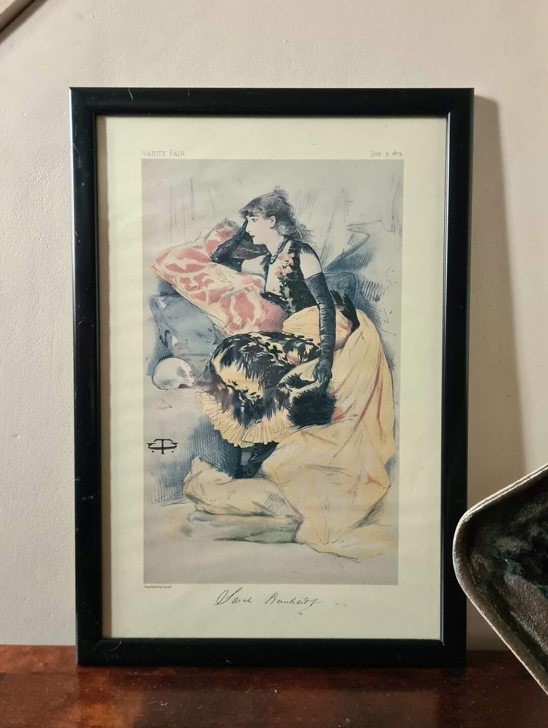 Vintage Sarah Bernhardt Vanity Fair Lithograph