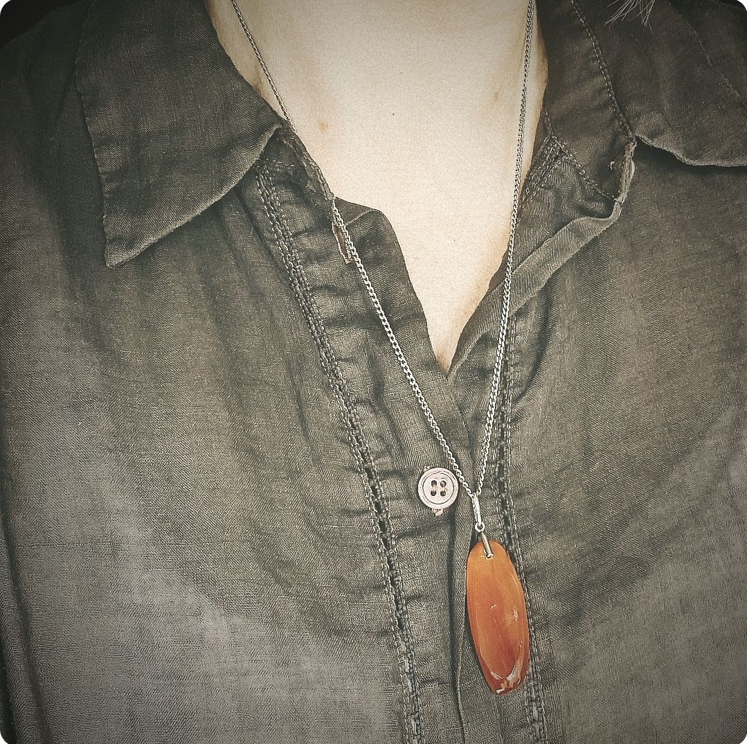 Beautiful Carnelian and sterling silver necklace