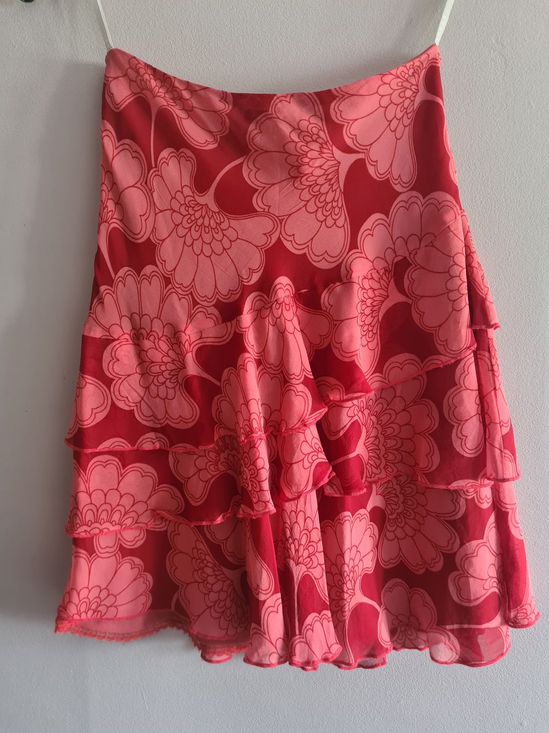 Designer COAST silk ruffle skirt