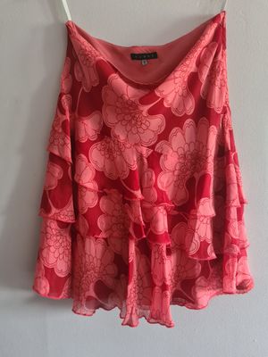 Preloved COAST silk ruffle skirt