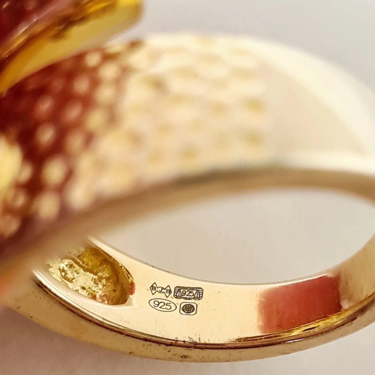 Stunning multi semi precious stone wrap ring by designer Brian Joseph Berenblut