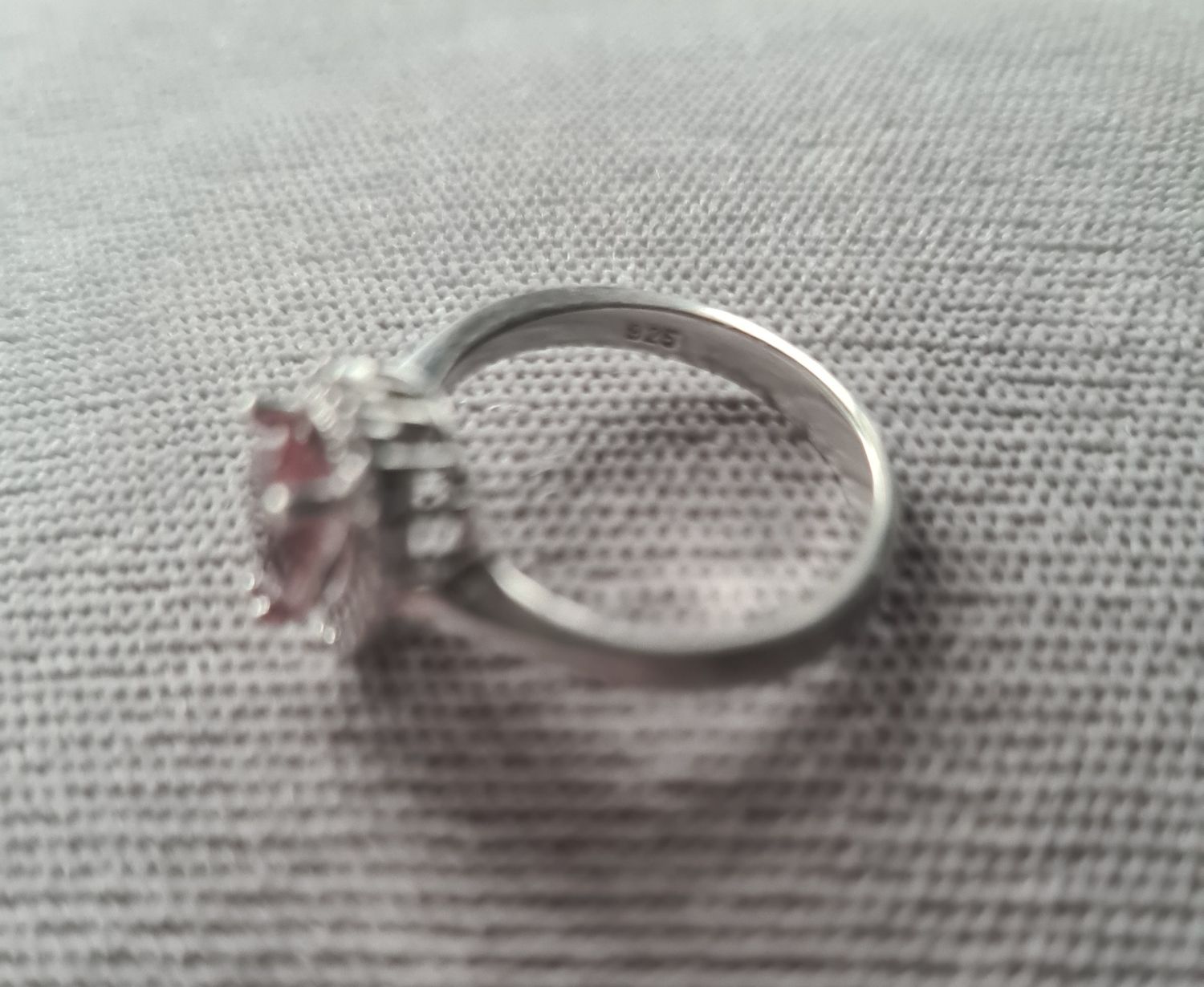 Beautiful pear shaped gemstone silver ring