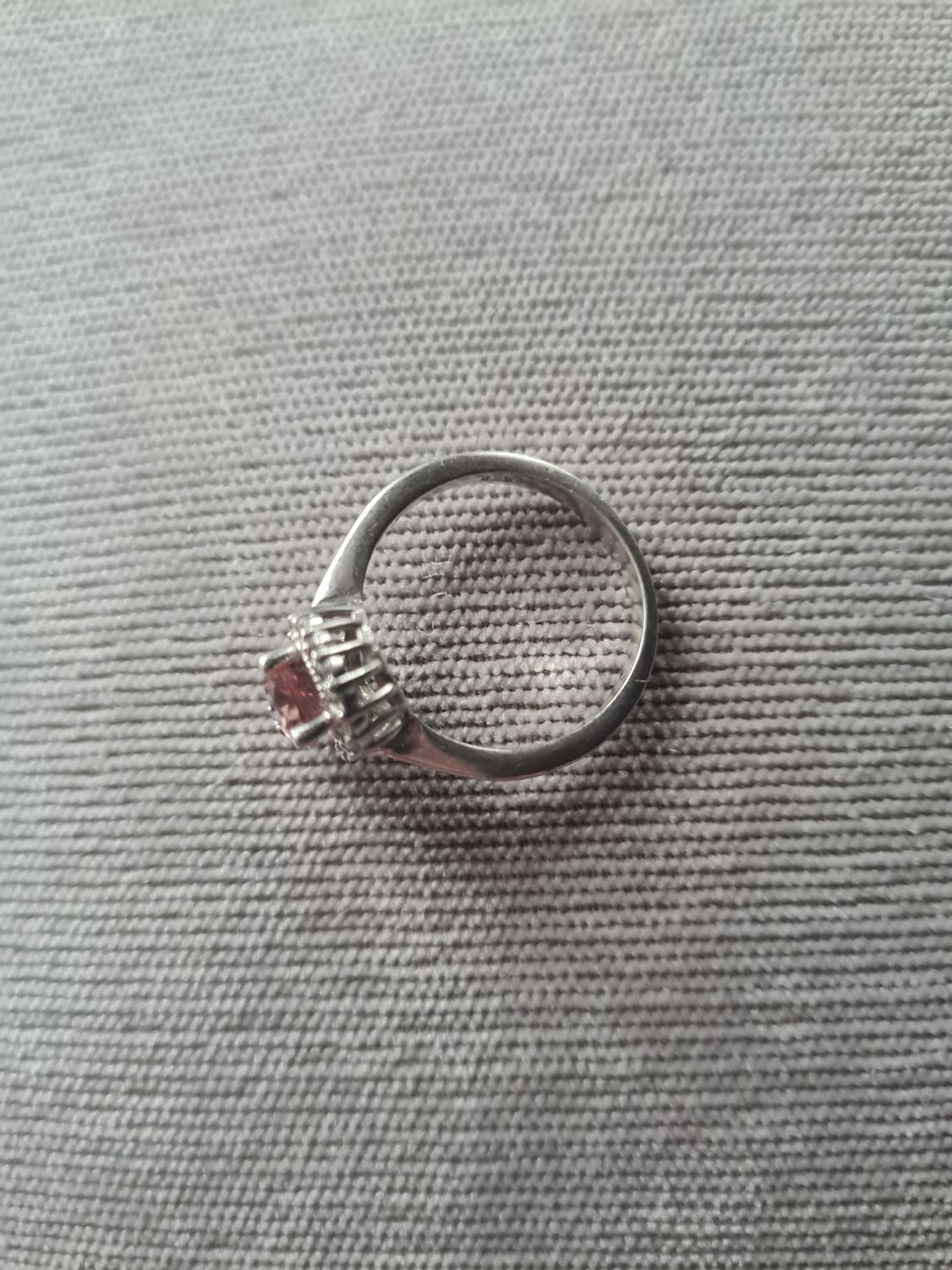 Beautiful pear shaped gemstone silver ring