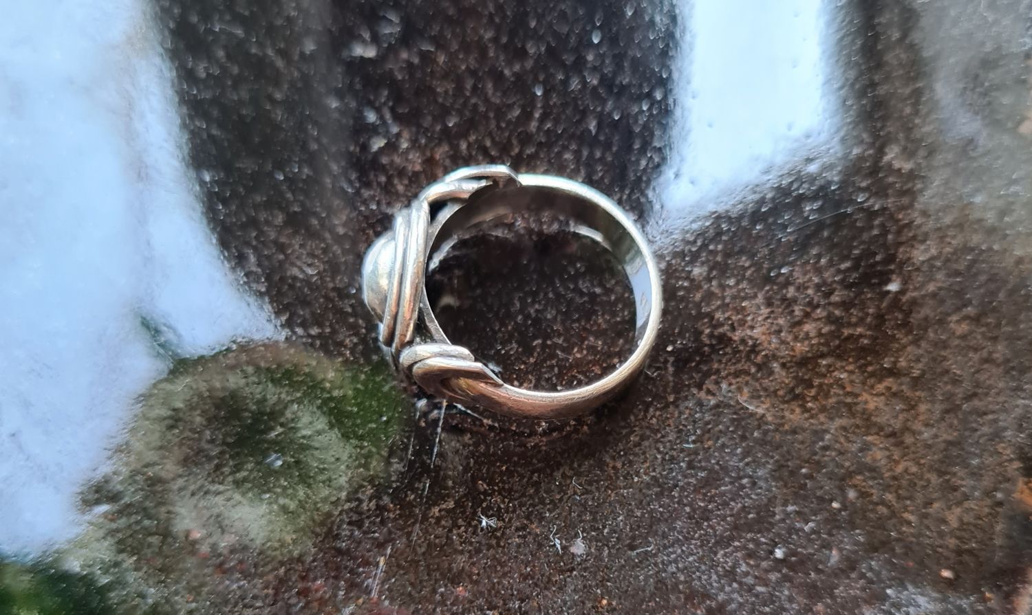 Stylish vintage sterling silver ring