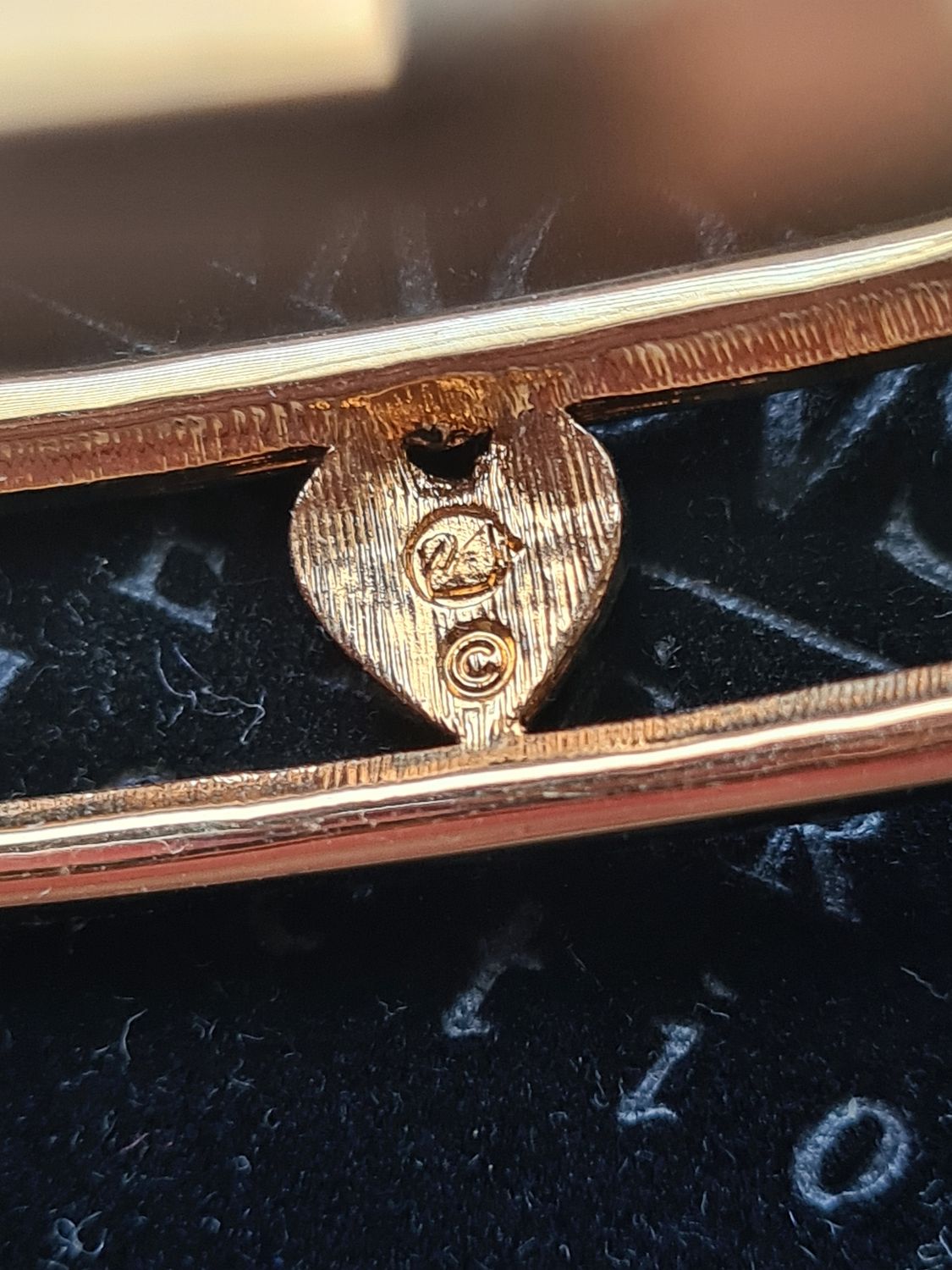 Vintage Swarovski LOVE gold tone bangle RRP £200+