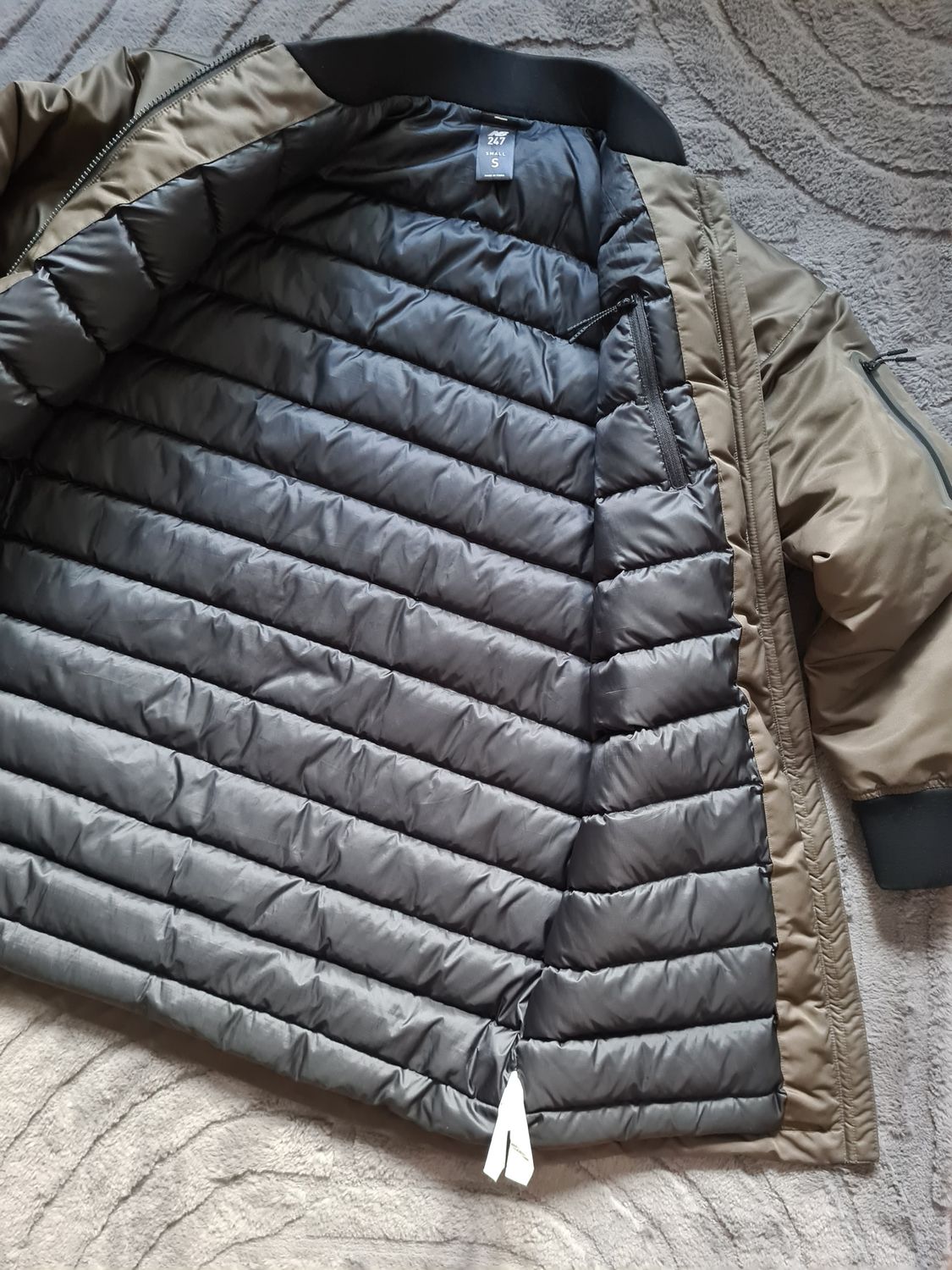 New Balance Women&#39;s 247 Luxe longline bomber Jacket - green RRP£200+