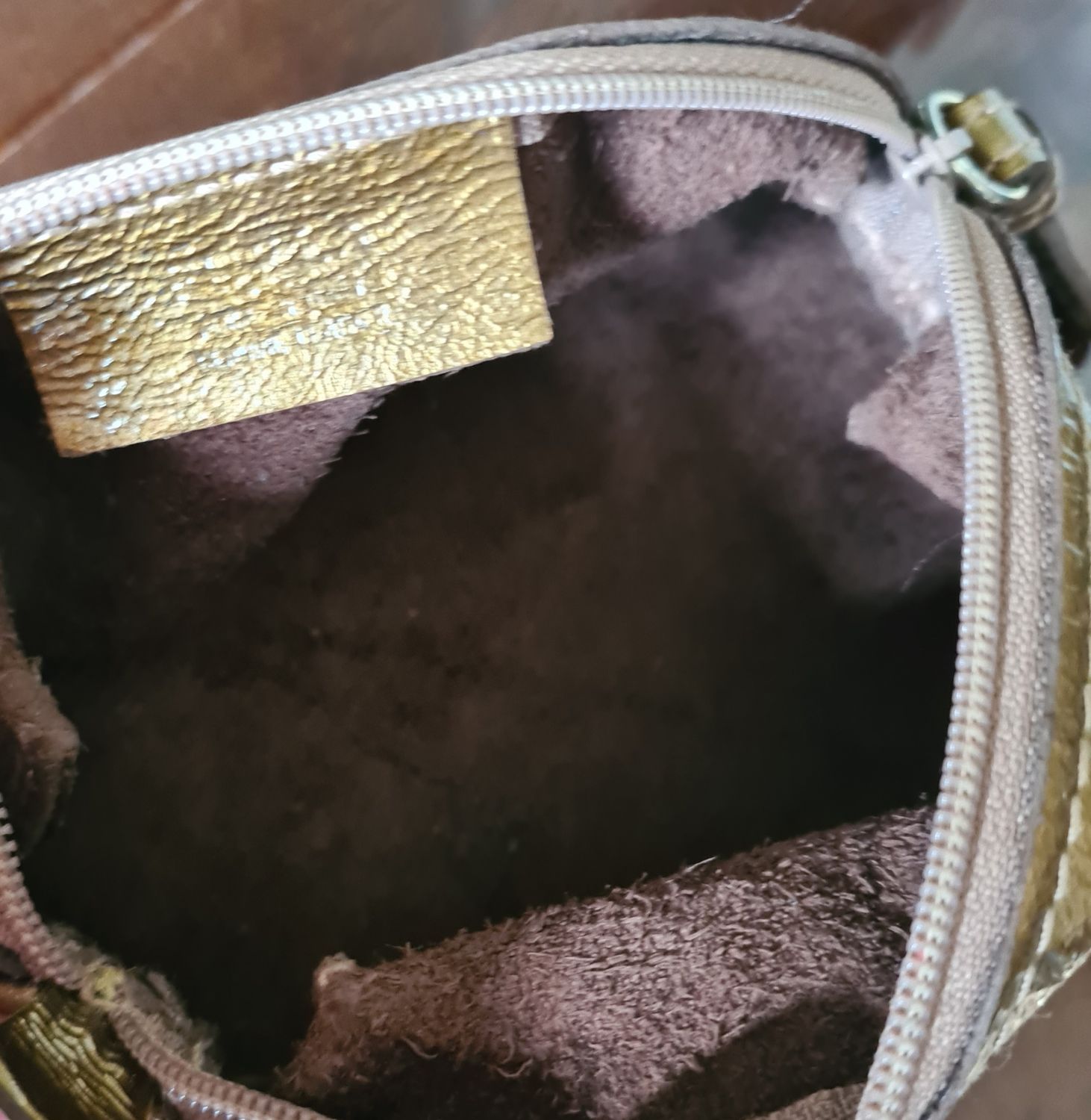 Furla leather zipped small pouch