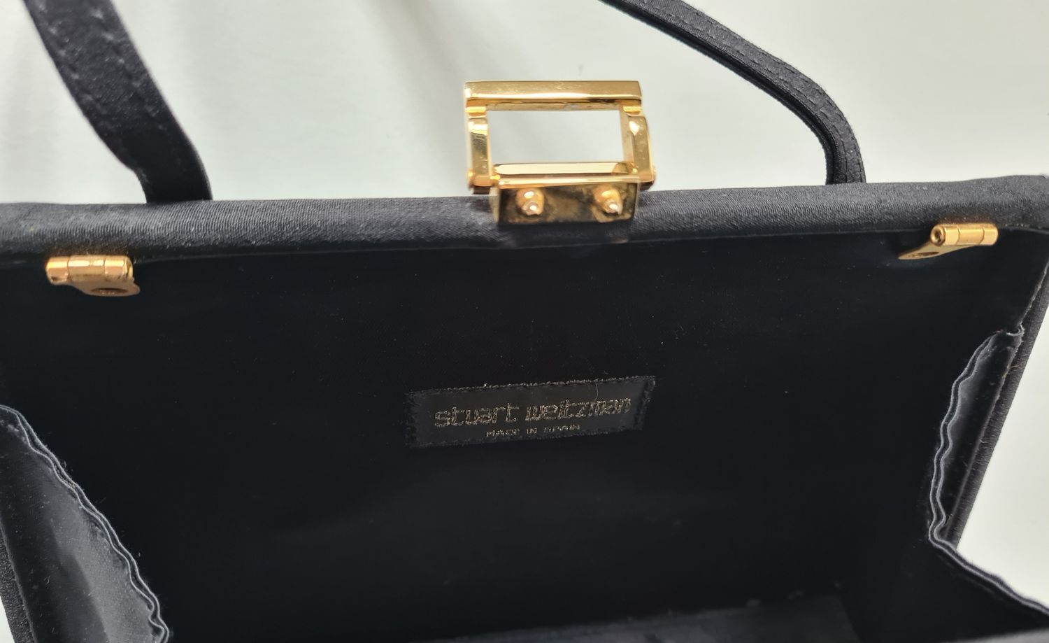 Vintage high end designer Stuart Weitzman box bag