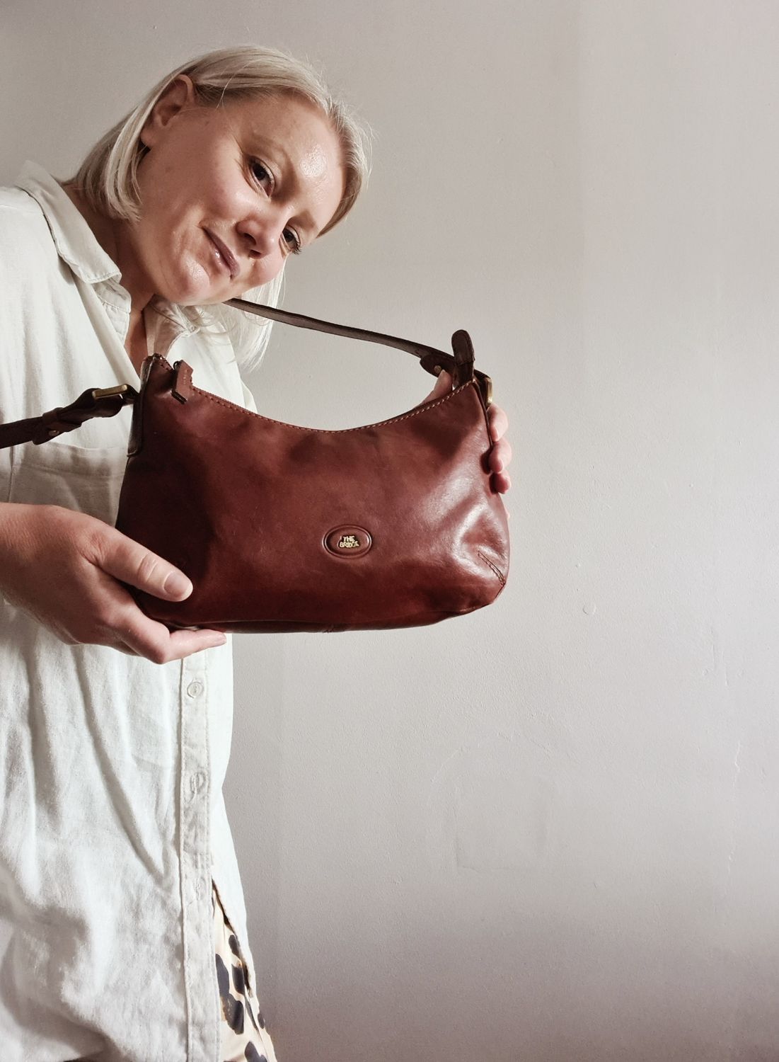 &#39;The Bridge&#39; Italian leather bag