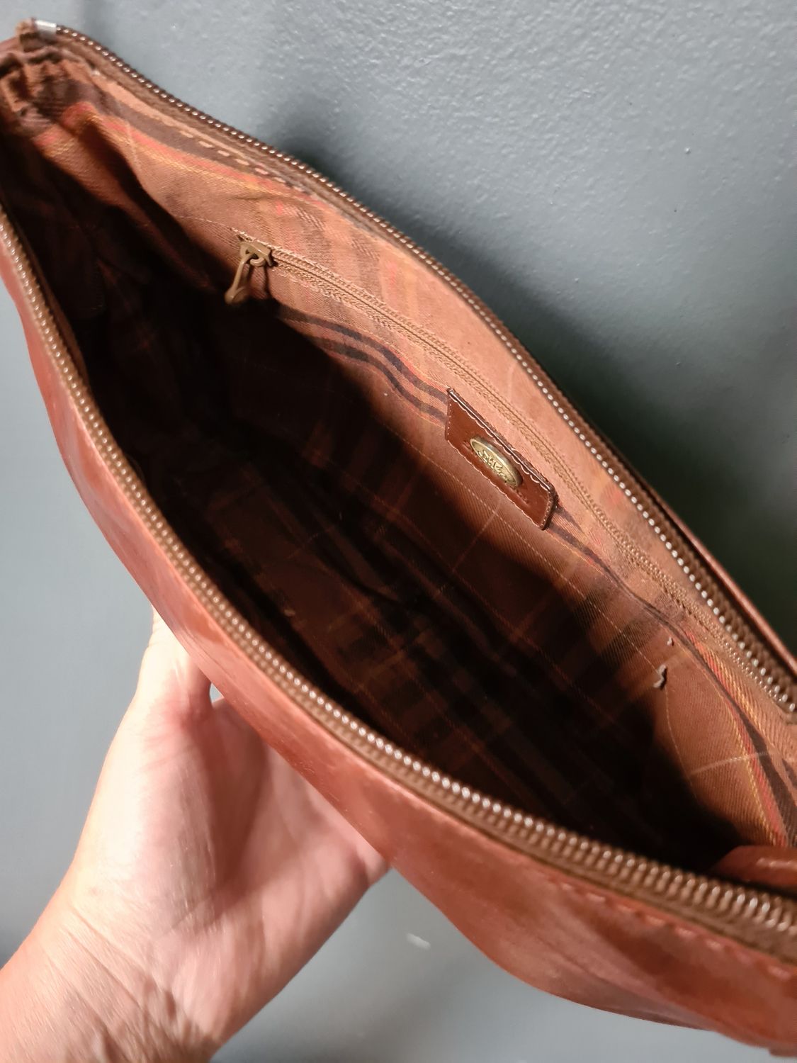 &#39;The Bridge&#39; Italian leather bag