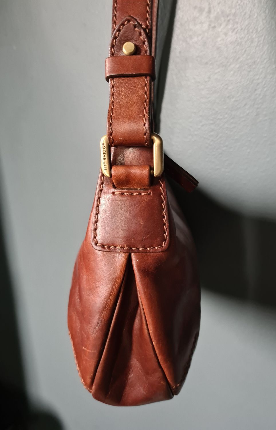 &#39;The Bridge&#39; Italian leather bag