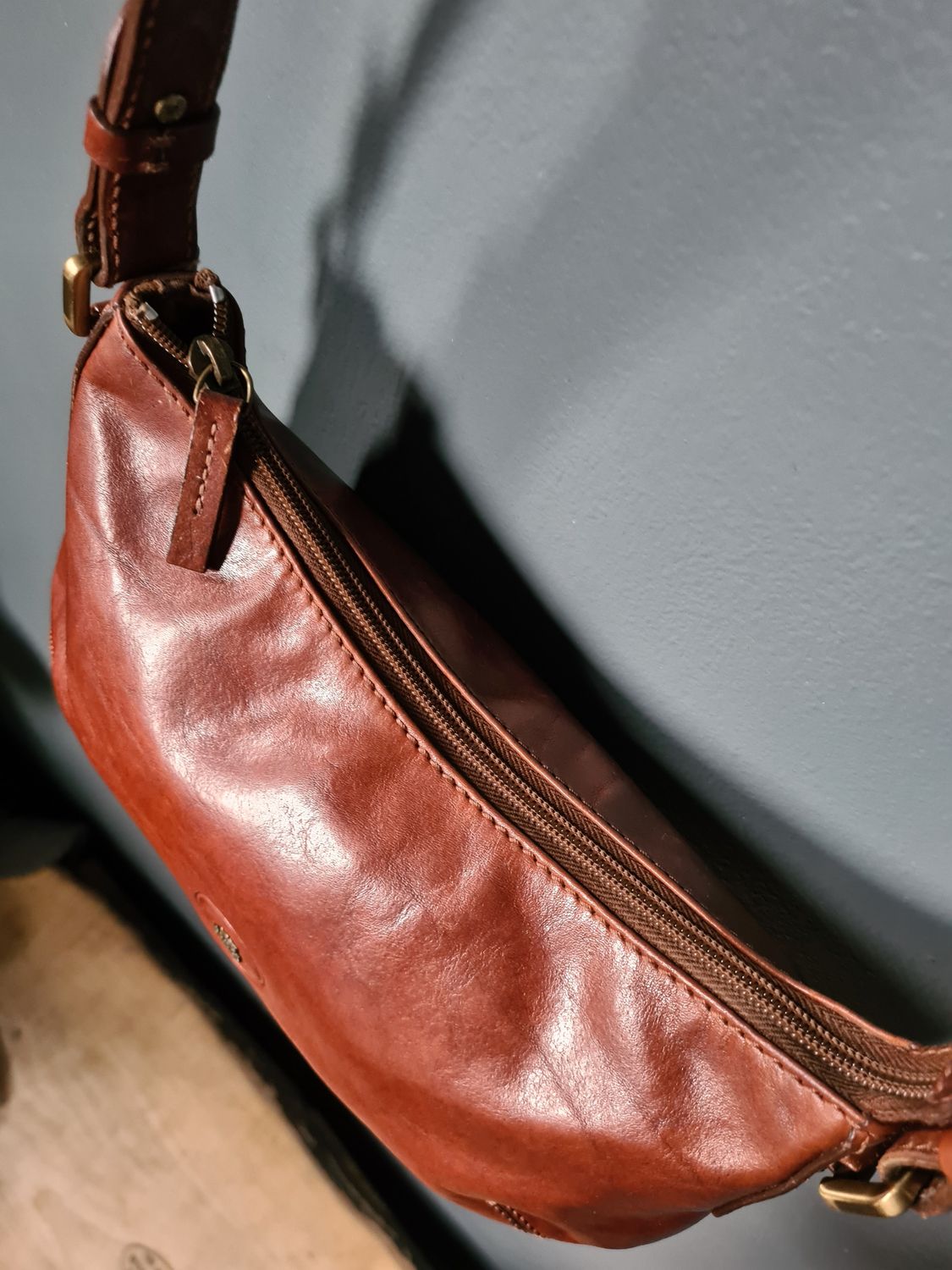 &#39;The Bridge&#39; Italian leather bag